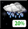 Saturday Night: A slight chance of showers before 2am.  Mostly cloudy, with a low around 45. West wind around 7 mph.  Chance of precipitation is 20%.